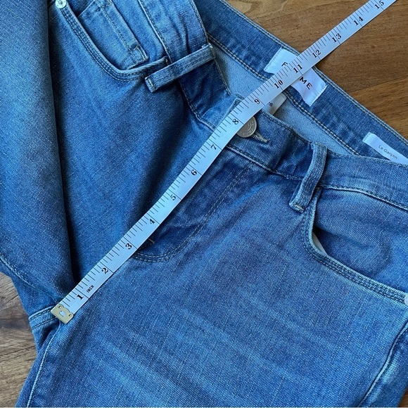 Frame Le Garçon Rolled Raw Hem Boyfriend Jeans Deepwater Wash - Picture 12 of 15